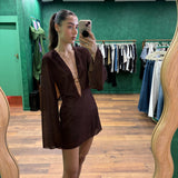 Lumiere O-Kaftan - Chocolate