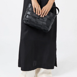 Woven Mini Tote - Black