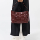 Woven Mini Tote - Plum