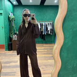 Lumiere Sleeves Shirt - Chocolate