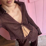 Lumiere Slim Shirt - Chocolate