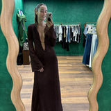 Lumiere O-Long Kaftan - Chocolate