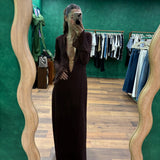 Lumiere O-Long Kaftan - Chocolate