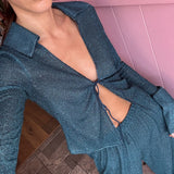 Lumiere Slim Shirt - Peacock