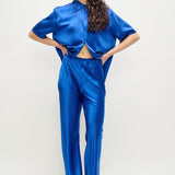 Bias Cut Pants - Wedgwood