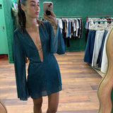 Lumiere O-Kaftan - Peacock