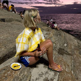 Women's Brazil Logo Flip Flops - Yellow Pop
