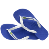 Women's Brazil Logo Flip Flops - Marine Blue