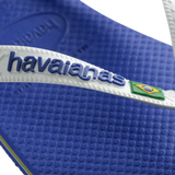 Women's Brazil Logo Flip Flops - Marine Blue