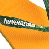 Women's Brazil Logo Flip Flops - Yellow Pop