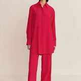 Loopa Silk Shirt - Framboise