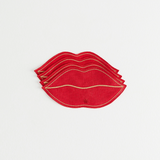 Bisous Napkins - Red/Caramel