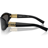 0MU14ZS Sunglasses - Black/Dark Grey