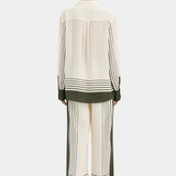 Leilana Tailored Pant - Garden Stripe