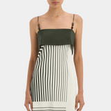 Leilana Slip Dress - Garden Stripe