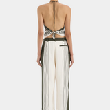 Leilana Tailored Pant - Garden Stripe