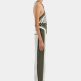 Leilana Tailored Pant - Garden Stripe