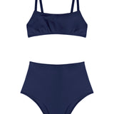 Undici High Waist Bikini - Navy Blue