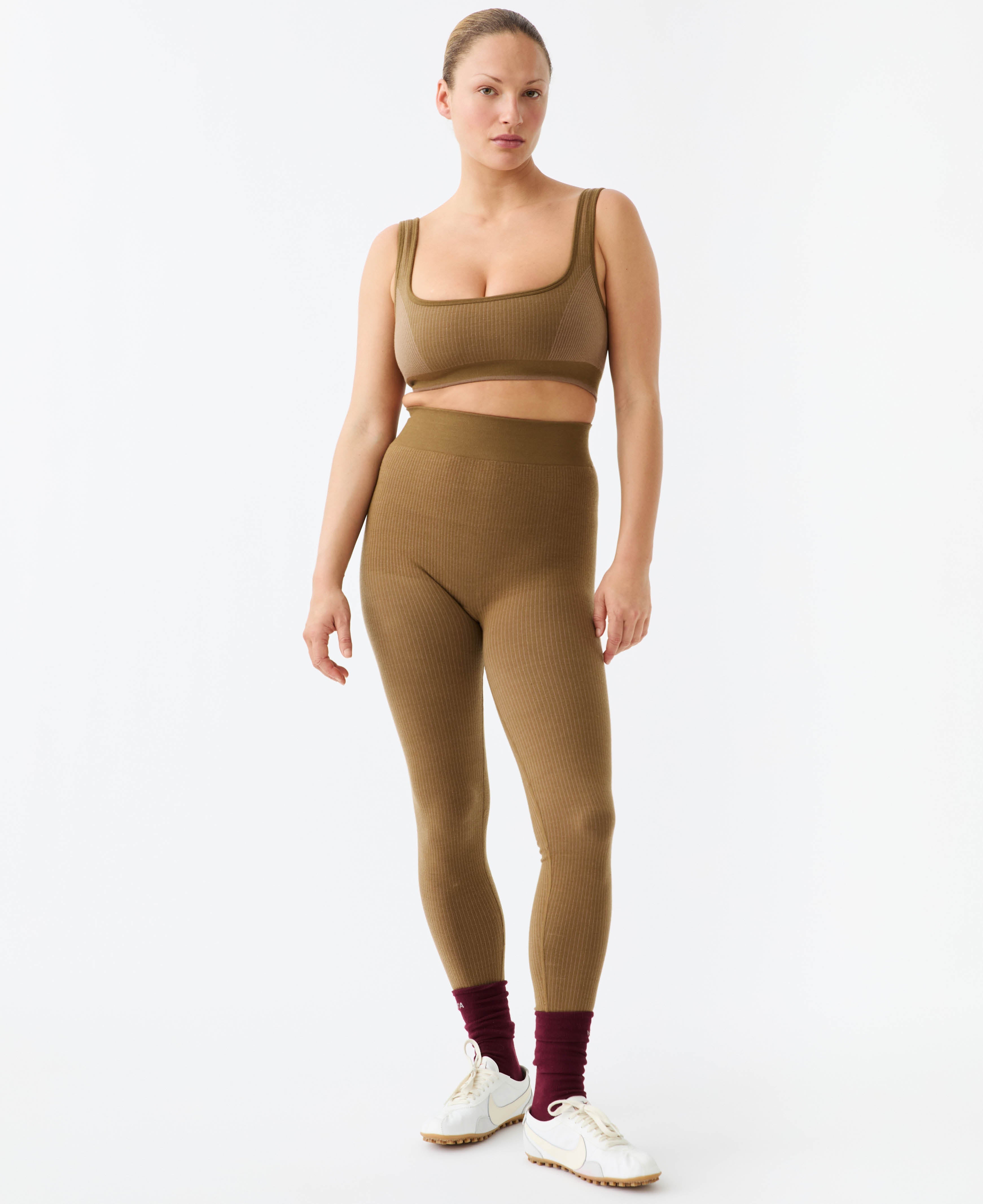 Classic Wool Rib Legging in Harvest by Nagnata - lifestyle