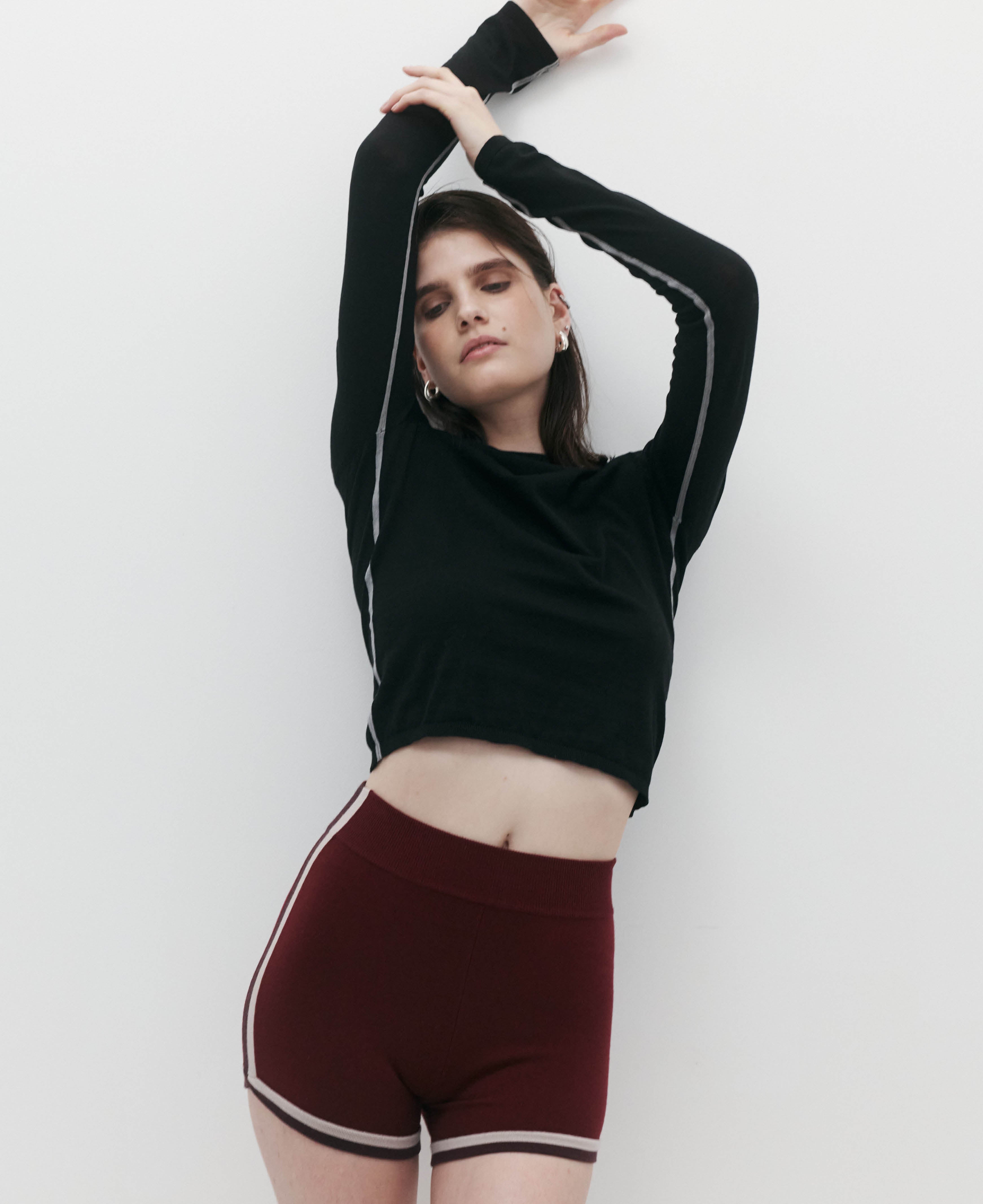 Retro Short 2.0 in Mulberry by Nagnata - lifestyle