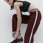 Organic Romeo Track Pant in Mulberry by Nagnata - lifestyle