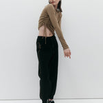 Organic Ruched Long Sleeve in Artichoke by Nagnata - lifestyle