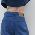 Vegetable Dye Tapered Jean in Sora by Nagnata - lifestyle