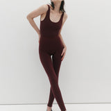 Classic Wool Rib Legging in Mulberry by Nagnata - lifestyle