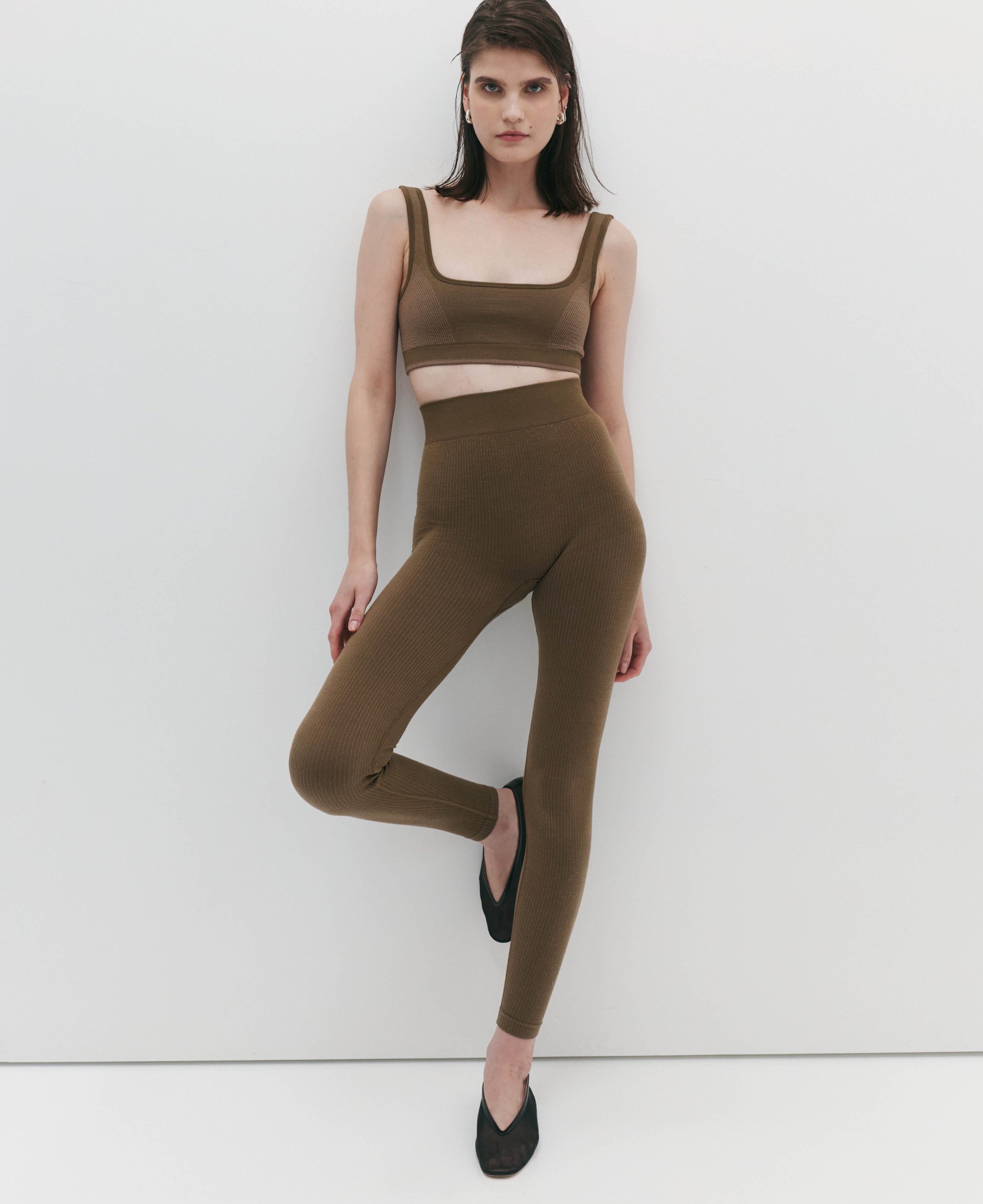 Classic Wool Rib Legging in Harvest by Nagnata - lifestyle