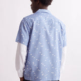 Canty Light Reflection Short Sleeve Shirt - Forever Blue