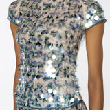 Mermaid Tee - Multi Sequins