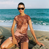 Mesh Dress - Pressed Coral