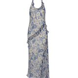 Lilia Halter Maxi Dress - Daisy Meadow