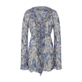 Lilia Ruffle Long Sleeve Mini Dress - Daisy Meadow
