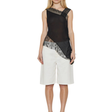 Deconstructed Lace Top - Black