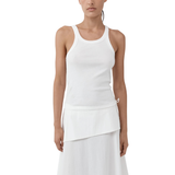 Organic Cotton Racer Singlet – White