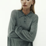 Orwell Knit Polo - Grey