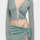 Lumiere Charm Shirt - Aqua