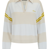 Organic Ivy Crop Polo - Vanilla