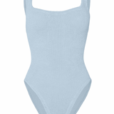 Square Neck Swim - Metallic Ice Blue