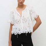  Peggy Concept Store White Borderie Blouse Matteau