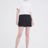 Pippa Cotton Mini Skirt - Black