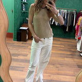 Ellinor Halter Top - Light Beige