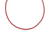 Red Glass Crystal bead Necklace