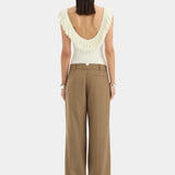 Marcelline Fringe Bodysuit - Ivory