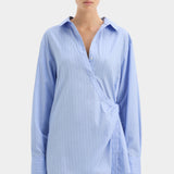 Lori Shirt Dress - Sky Blue