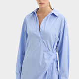 Lori Shirt Dress - Sky Blue