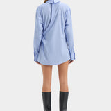 Lori Shirt Dress - Sky Blue