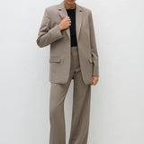 Relaxed Tailored Blazer - Taupe
