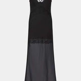 Avellino Lace Layered Dress - Black